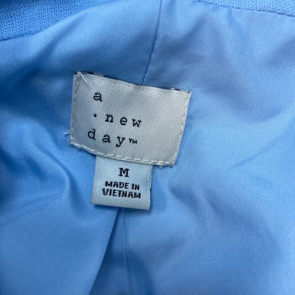 A New Day Women's Cropped Blazer Blue Size Medium - Picture 6 of 6
